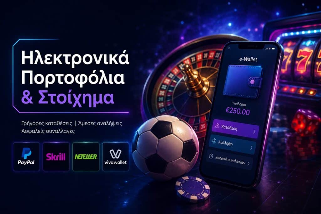 Ηλεκτρονικά Πορτοφόλια & Στοίχημα: Οδηγός, Χρεώσεις & Αναλήψεις 5 Ηλεκτρονικά πορτοφόλια στοίχημα